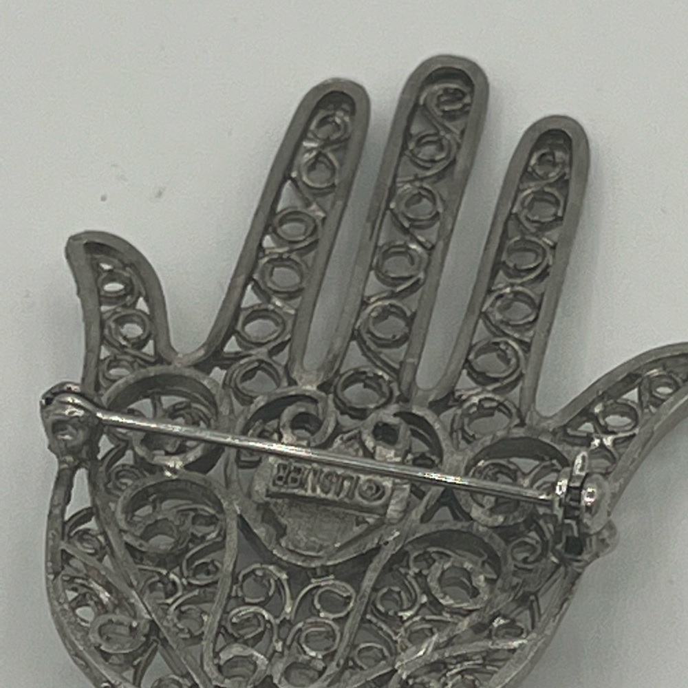 Hamsa Brooch by Lisner - Picture 3 of 5